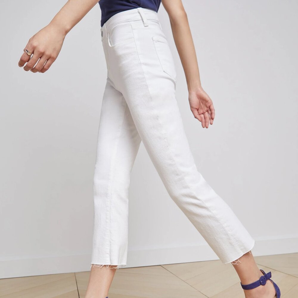 L'AGENCE KENDRA HIGH RISE CROPPED FLARE